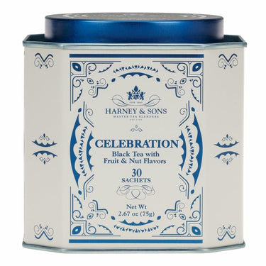 Harney & Sons Celebration, Black Tea w/Apricot, Hazelnut, and Cinnamon Flavor, 30 Count